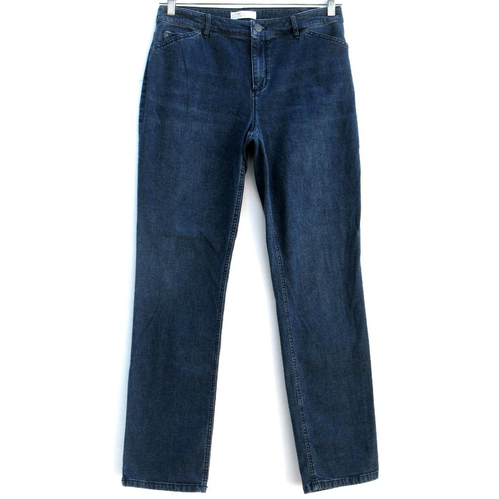 J.Jill Tried & True Fit Slim Leg Slash Pkts Sz 10 - Picture 2 of 6